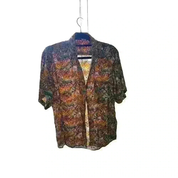 Express vintage floral button down - Picture 2 of 4